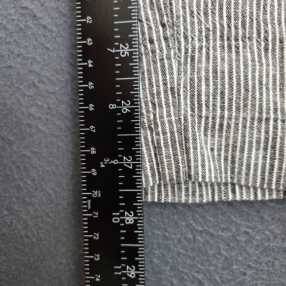 LOFT Women S Linen Blend High Rise Striped Pleated Straight Leg Pants - Picture 10 of 13